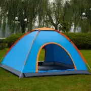 Outdoor Beach Tent Camping Portable Waterproof Rainproof Sunproof Blue Double