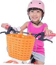 ADOCARN 1pc Kid Bike Basket Childrens Scooter Basket Woven Hamper Boy Woven Basket Tricycle