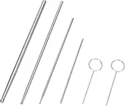 Aiicioo Snake Probe Kit 6 Pieces Ball Python Reptiles Sexing Boy or Girl Snake Stick Tool Kit Set