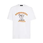[Dsquared2] Dsquared2 Espresso T-shirt L WHITE