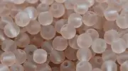 Brown Sugar 6mm Frosted Matte Glass Round Druk Beads - 100 beads