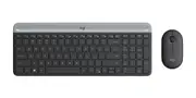 Logitech MK470 Slim keyboard Mouse included RF Wireless Graphite, Silver