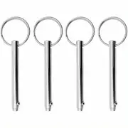 4pcs, 316 Stainless Steel Quick Release Pin, Diameter 5/16"(8mm), Total Length 3"(76mm), Effective Length 2.2"(57mm), Bimini Top Pin, Marine Hardwa...