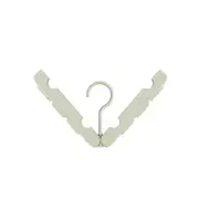 2Pcs Portable Folding Clothes Hangers Space Saving Travel Clothing Non-Slip Drying Rack Dormitory Cloth Hangers