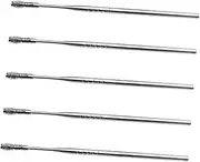 DEARMAMY 5pcs Stainless Steel Ear Spoon Portable Ear Cleaning Tool for Adults Wax Remover with Skid Resistance Design Durable and Easy to Clean Silver