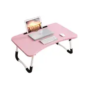 SOGA Pink Portable Bed Table Adjustable Laptop Mini Desk
