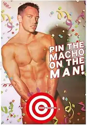 2 x Pin The Macho On The Man Hens Night Bachelorette Party Adult Game
