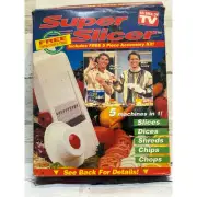 Vtg As Seen On TV Super Slicer 5 Machines In 1 Slices Dices Shreds Chips Chops