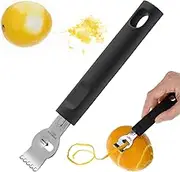 Nogeqi Lemon Zester Tool,Channel Knife,Lemon Peeler,Lemon Bar Tools,Stainless Steel Bartender Accessories for Cocktail Garnish Citrus Lemon,Bar Accessories for The Home Bar Set(Multifunctional)