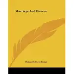 MARRIAGE AND DIVORCE