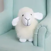Sheep Plush, White Face - Huacaya Alpaca - 20cm - Auskin
