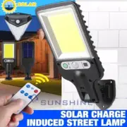 COB LED Solar Wall Light Motion Sensor Outdoor Garden Security Street Yard Lamp