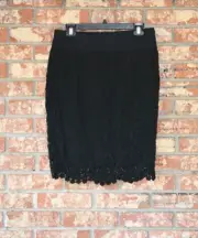 Nick & Mo Black Lace Skirt
