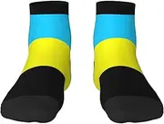 [JEJEA] Flag of the Sultanate of Burongan print Men's Athletic Cushioned Crew Socks Crew Training Athletic Socks Men and Women for Sports