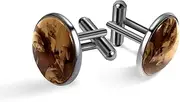 [Generic] Men's Cufflinks, Anders Askevold Study of six Pigs Cuff Links for Men, Classic Cufflinks Black for Suit Shirt Wedding Business Birthday Jewelry Gift