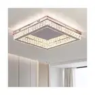Finktonglan Dimmable 17.7 inch Square Crystal LED Ceiling Lights Modern 2 * 2...