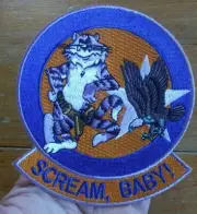 F-14 SCREAM, BABY! Navy Fighter Squadron VF 51 MILITARY TOMCAT Patch
