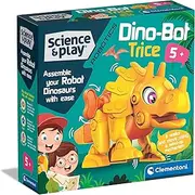 Clementoni - 75074 - Science & Play Robotics - Dino Bot Triceratops - Robot Toy, Educational and Scientific Toys, Building Set, Kids Age 5, Stem Toys, Dinosaur Toys Robot, Made in Italy
