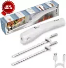 Cordless Electric Knife Rechargeable Easy-Slice w 4 Stainless Steel Blades