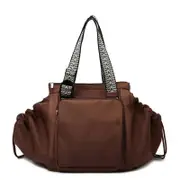 Danoz Fashion - Brown Convertible Multifunctional Baby Cradle Travel Bag - Women's Backpack, Shoulder Bag, Mummy Bag with Expandable Storage