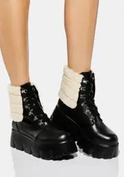 Sweet Comforts Lace Up Boots