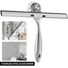 Shower Squeegee Stainless Steel Window Squeegee with Suction Cup SiRCF