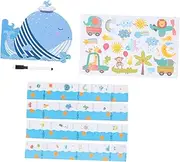 GRIRIW 1 Set Cartoon Growth Chart Wall Sticker Self Adhesive Height Measurement Decals for Decoration and Wall Art