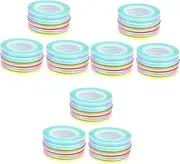 minkissy 81 Pcs 3 Set Nail Art Sticker Tape Line Nail Art Silver Nail Tape Nail Stickers Tape for Nail Arts The Tape Nail Embellishments Nail Decoration Gold and Silver Thread Nail Line