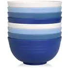 26 OZ Wheat Straw Reusable Cereal Bowls Set of 8 Microwave Dishwasher Safe BP...
