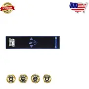 Portable Toe Line Steel and Soft Tip Darts Set with Easy Storage Dartboard