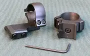 CZ550 / CZ557 rifle scope mounts, 1 inch rings and extended bases, STEEL MATTE.