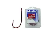 Mustad 92668npnr - Size 3/0 Qty 25 - Red Baitholder Chemically Sharpened
