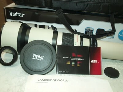 Vivitar 650-1300mm F8-16 Telephoto Zoom Lens OUTFIT New for CANON EOS CAMERAS