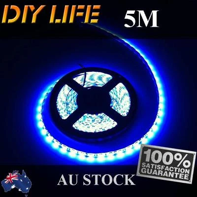 Waterproof 12V Blue 5M 2835 SMD 600 Leds LED Strips Led Strip Lights