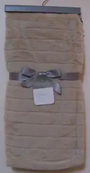 Dreamy Lane Very Soft Plush Warm Cozy Taupe Faux Fur Baby Blanket