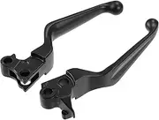 X AUTOHAUX Pair Brake Clutch Levers for Harley Davidson Sportster 883 1200 Dyna Touring Road King Motorcycle Brake Handlebar Aluminum Alloy Black