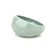 Barkley And Bella Ceramic Dog Bowl Honeycomb Eucalyptus