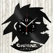 Gorillaz Vinyl Record Wall Clock Decor Handmade 158
