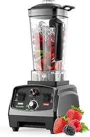 Professional Commercial Blender 1400W Smoothie Maker with 2L BPA-Free Jug – Heavy Duty Countertop Food Mixer for Ice, Frozen Dessert, Nuts, Hot Soup