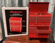 Mini 1/8 Scale RED Snap-On Tool Box Miniature Coin Bank KRL 1201 NEW NOS NIB