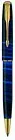 Parker Sonnet Ballpoint Pen Deep Blue Stripes & Gold New In Box Made In France