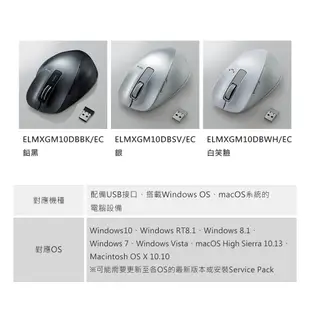 新款 北車 (M尺寸) ELECOM M-XGM10DB M-XG 進化款 LED 藍光 無線 滑鼠 光學滑鼠