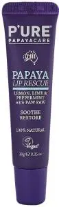 P'URE PAPAYACARE Papaya Lip Rescue (Lemon, Lime & Peppermint with Paw Paw) 10g
