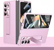 Case for Samsung Galaxy Z Fold6, Ultra-Thin Lightweight, Anti-Shock and Anti-Drop Protection Case, Built-in Screen Protection (Pink,for Galaxy Z Fold6)