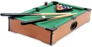 Table Top Pool Table 10.2x13.8x2.8 Inch Mini Table Top Pool Table, Small Pool Table with Billiards Balls, Pool Cues and Triangle Rack, Portable Pool Table for Kids Adults