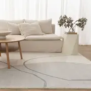 Drizzle drawing Cream Rug