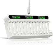 aa AAA Battery Charger 12 Bay