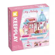 348 Piece Keepplay Hello Kitty My Melody Sweet Ice Cream House Playset