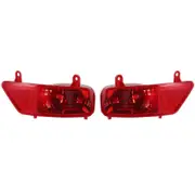 Reflective Rear Bumper Fog Lights Compatible with 3008 Models 2009-2015 5.0 Liter 2 Rear Lights red
