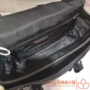 二手精品 PRADA 普拉達 Saffiano 紅色三角標 尼龍 帆布包 肩背包 斜背包 腰包 胸包 男包 2VD034